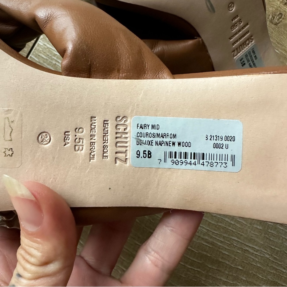 Schutz Fairy Mid Nappa Leather Sandal - Picture 11 of 12